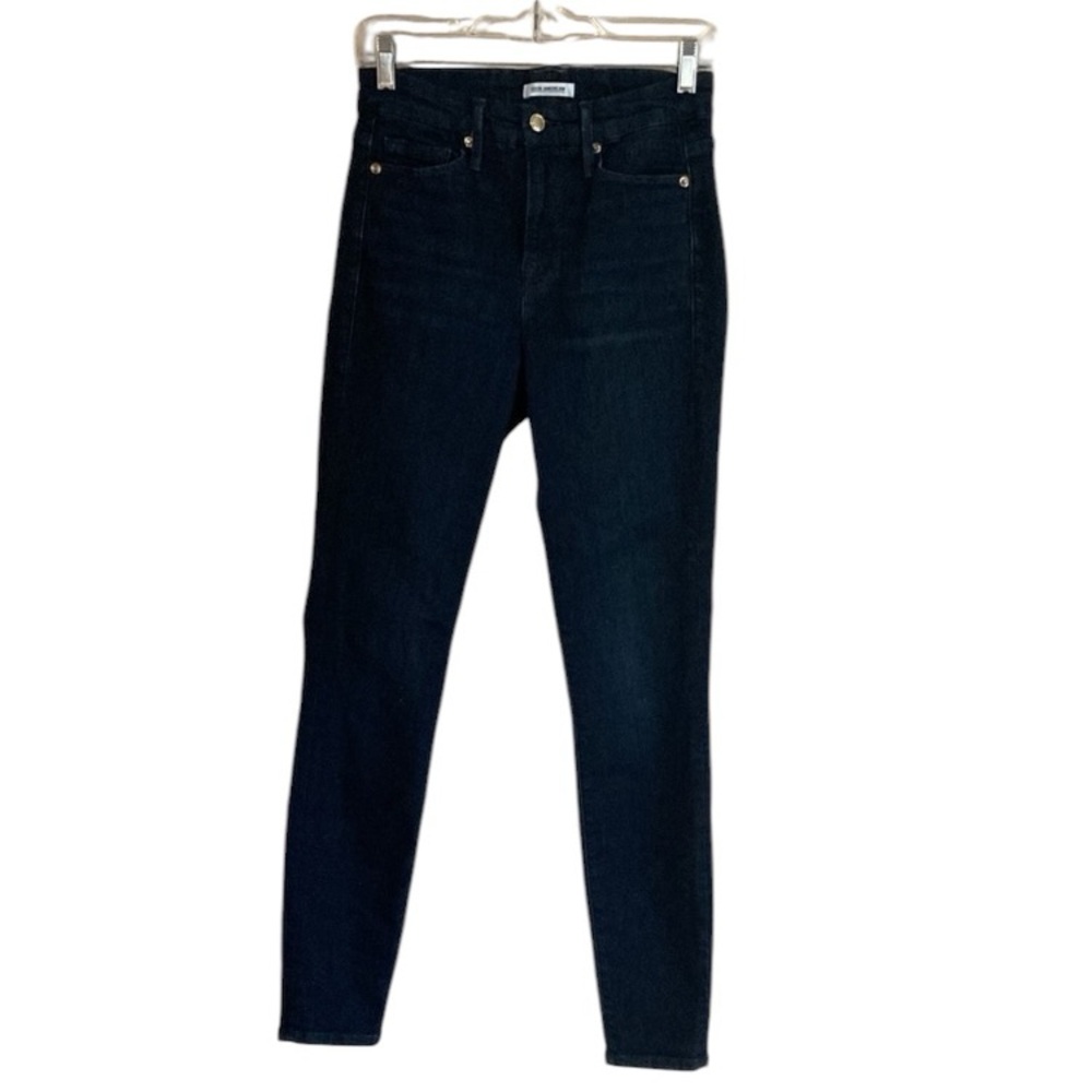 Good American Good Legs High Rise Skinny Jeans Size 4/27 Blue 224 Style GL899T